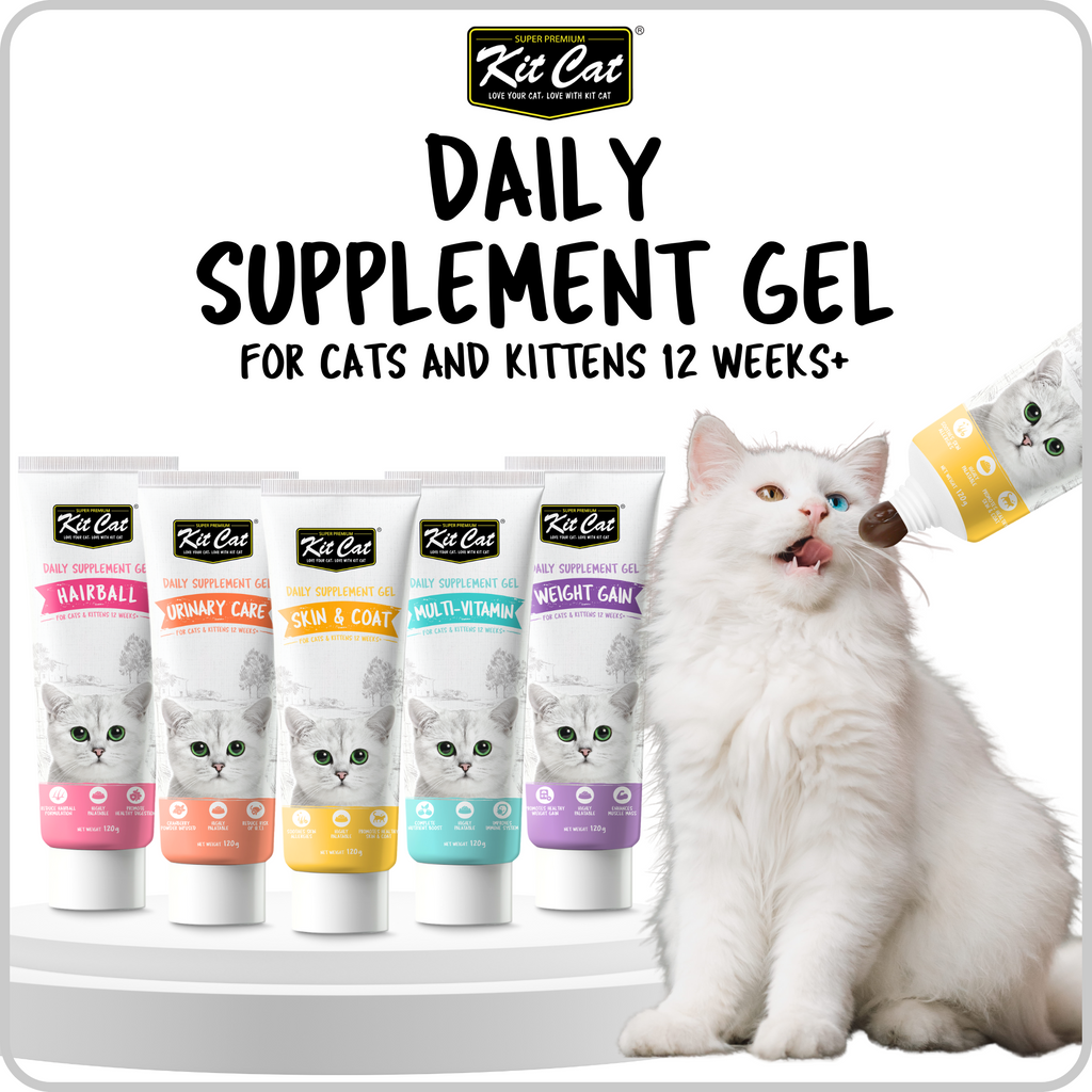 Kit Cat Daily Supplement Gel for Cats and Kittens 12 Weeks+.