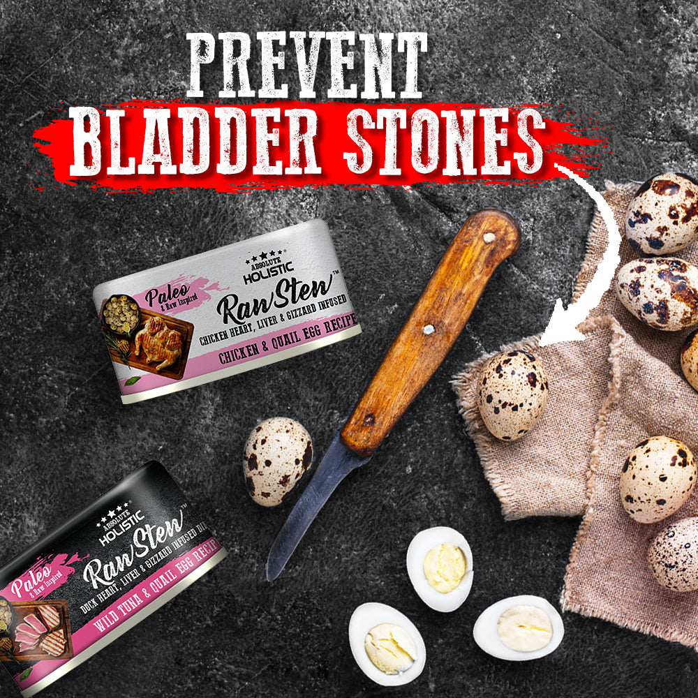 Absolute Holistic Raw Stew Canned Food for Cats & Dogs - Tuna & Quail Egg (80g).