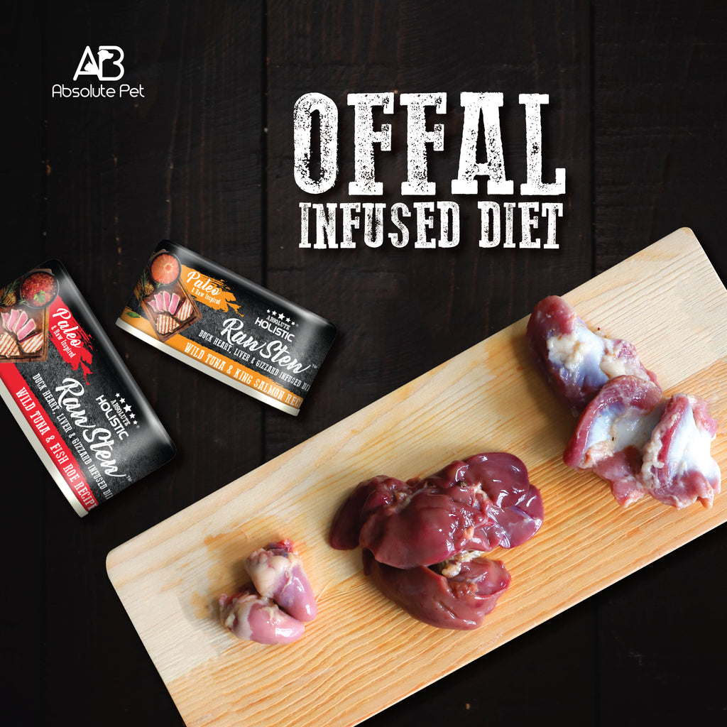 Absolute Holistic Raw Stew Canned Food for Cats & Dogs - Tuna & Quail Egg (80g).