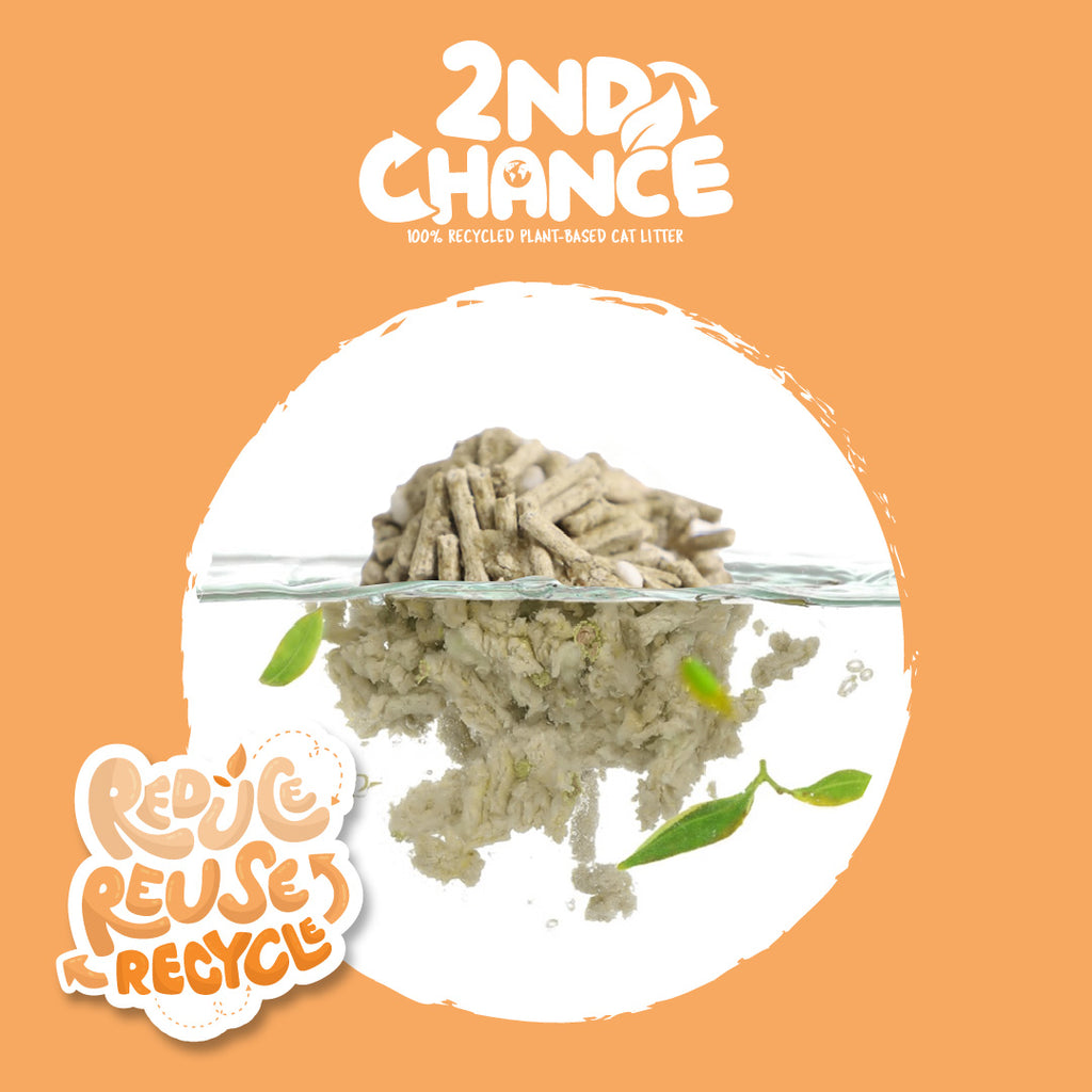[CTN OF 6] Kit Cat 2nd Chance Plant-Based Cat Litter - Pea Fiber (6 X 2.5KG).