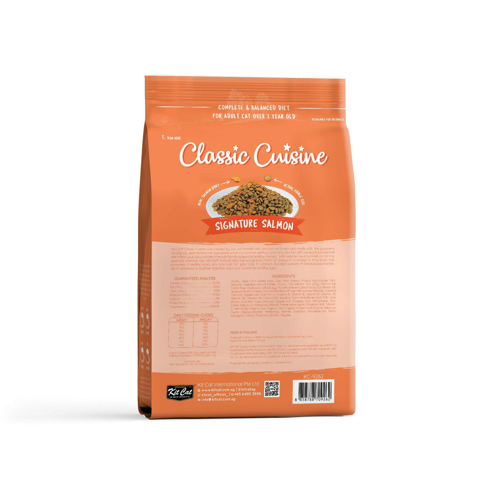 Kit Cat Premium Cat Dry Food -  Signature Salmon (1.2kg).