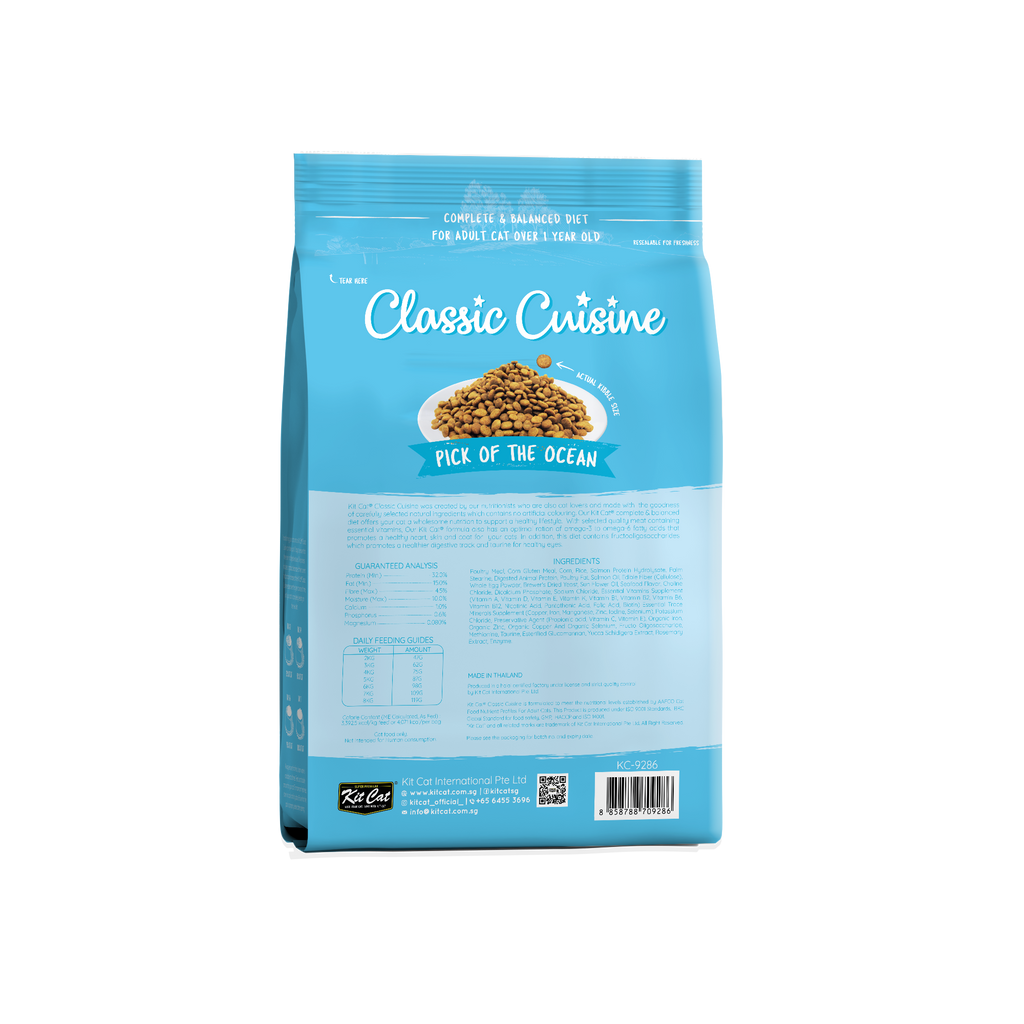 Kit Cat Premium Cat Dry Food -  Pick Of The Ocean (1.2kg).