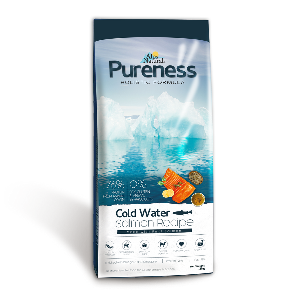 Alps Natural Pureness Holistic Dry Dog Food - Salmon Recipe (13kg).