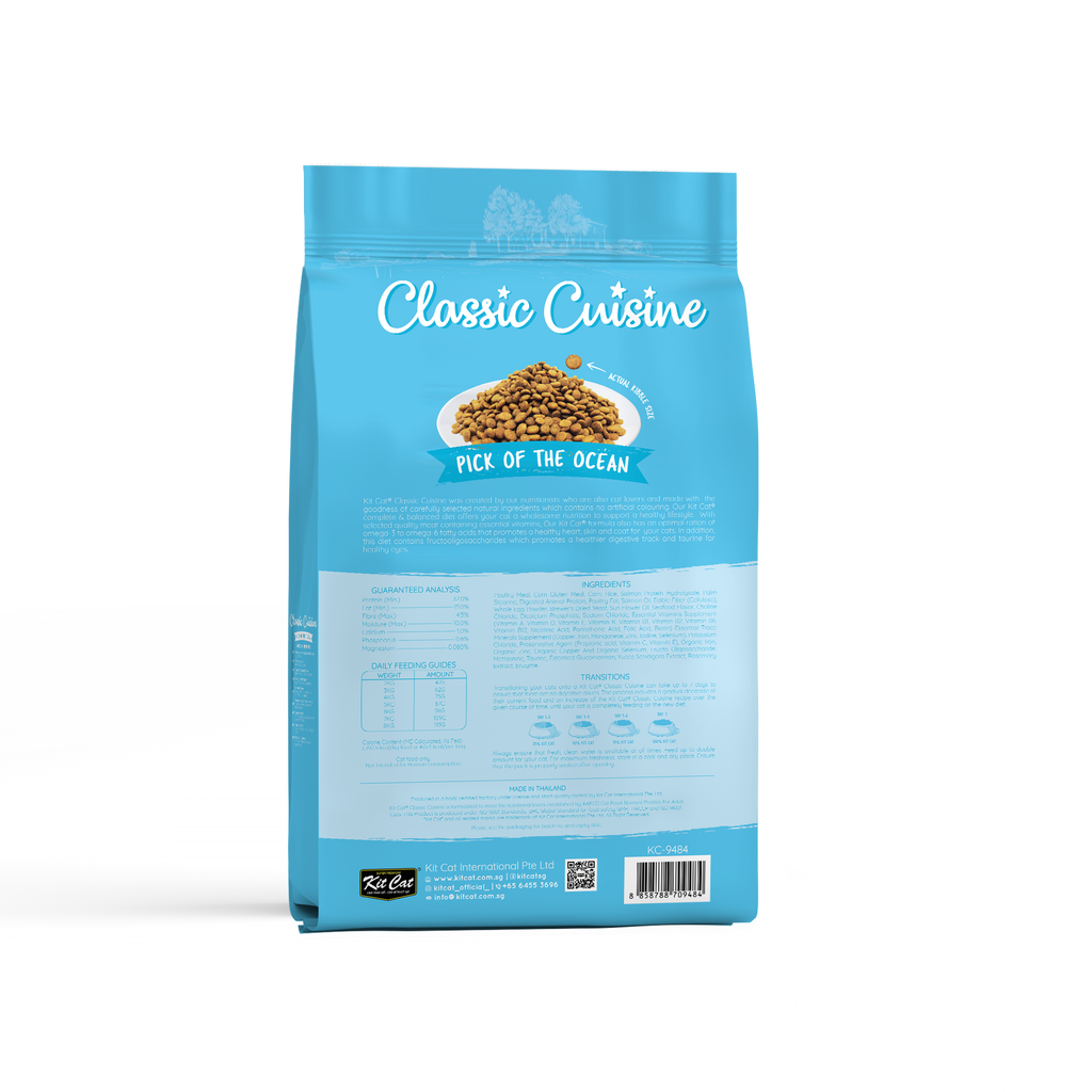 Kit Cat Premium Dry Cat Food  - Pick Of The Ocean (15kg).