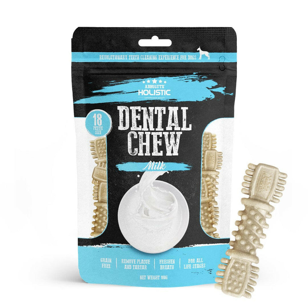 Absolute Holistic Value Pack Dental Chews for Dogs -  Milk (160g).