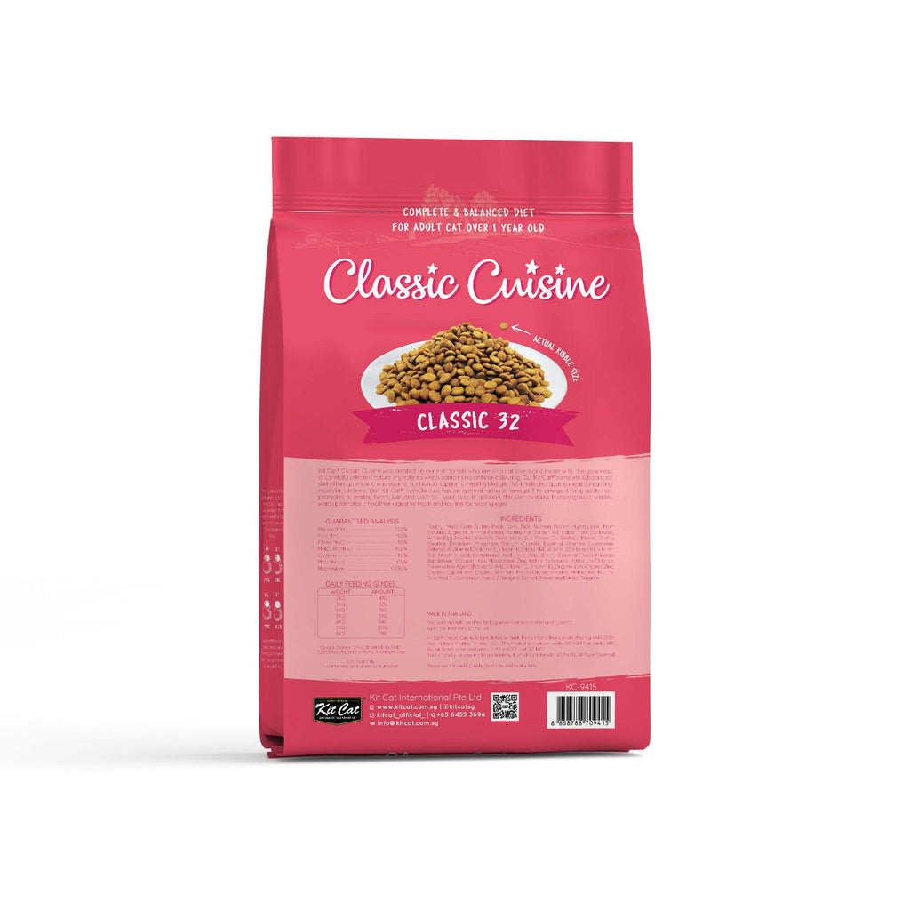 Kit Cat Premium Dry Cat Food  - Classic 32 (5kg).