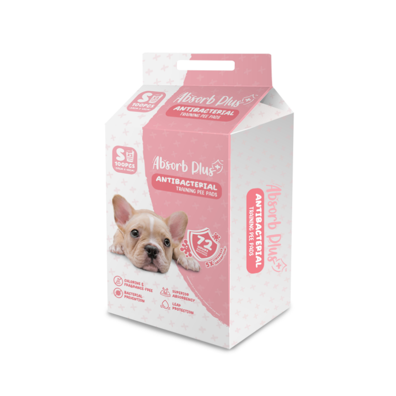 [CTN OF 8] Absorb Plus Antibacterial Pee Pad Pet Sheets - S (8x100pcs) | 35cm x 45cm.