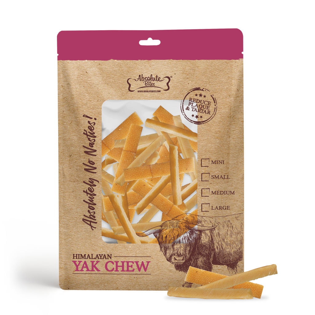 Absolute Bites Single Ingredient Dog Chew - Himalayan Yak Chew (Mini) | 120g.