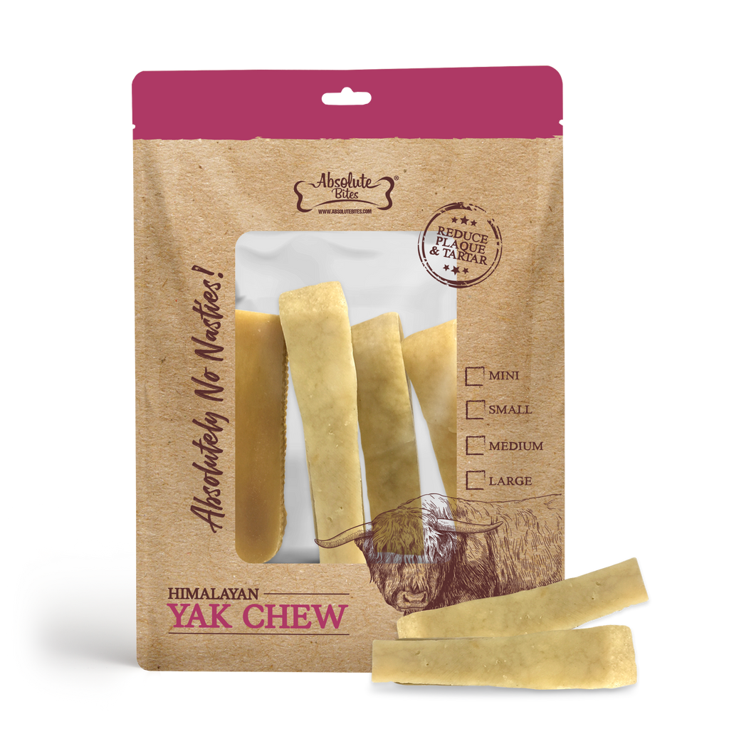 Absolute Bites Single Ingredient Dog Chew - Himalayan Yak Chew (Small) | 4pcs.