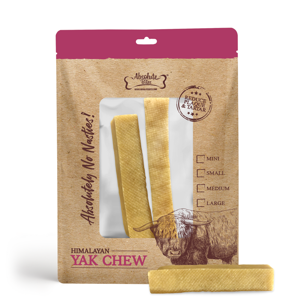 Absolute Bites Single Ingredient Dog Chew - Himalayan Yak Chew (Medium) | 2pcs.
