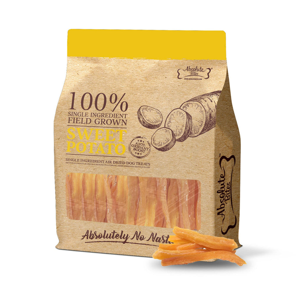 Absolute Bites Single Ingredient Air Dried Treats for Dogs - Sweet Potato (900g).