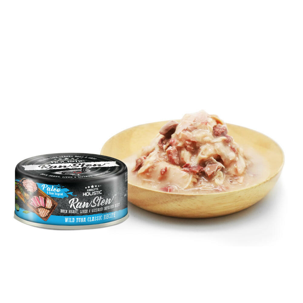 Absolute Holistic Raw Stew Canned Food for Cats & Dogs - Tuna Classic (80g).