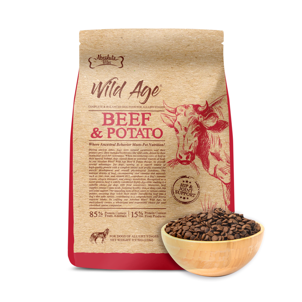 Absolute Bites Wild Age Dry Dog Food (22lbs) - 5 flavours – B2K Pet