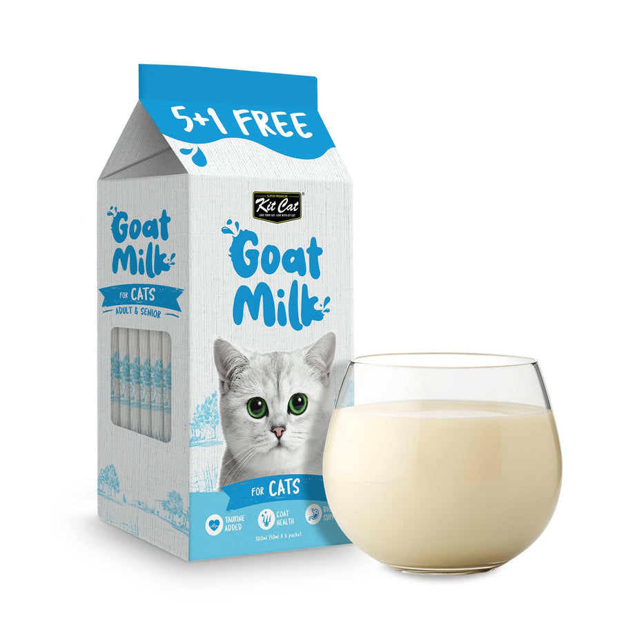 Kit Cat Lactose-Free Goat Milk Pouches for Cats & Kittens (50ml x