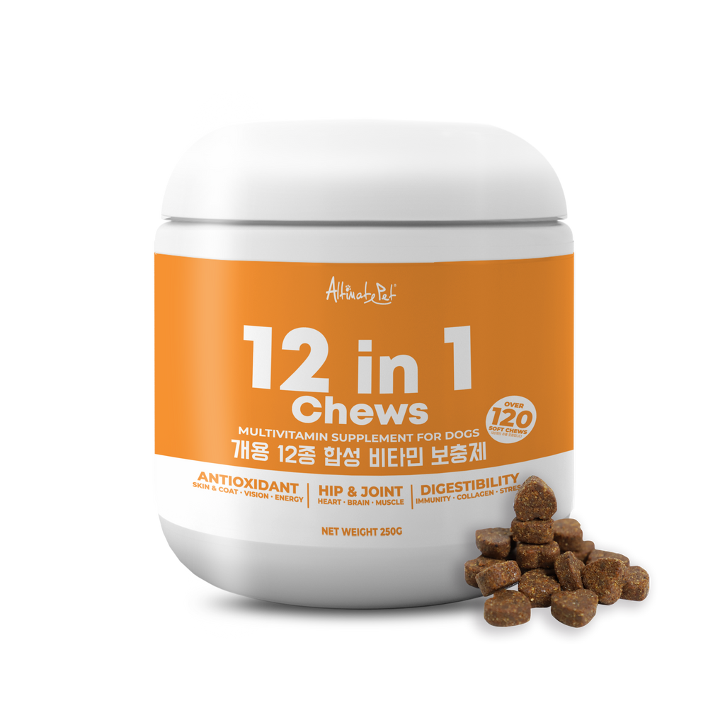 Altimate Pet 12 in 1 Multivitamin Supplement For Dogs - Over 120 Soft Chews (250g).