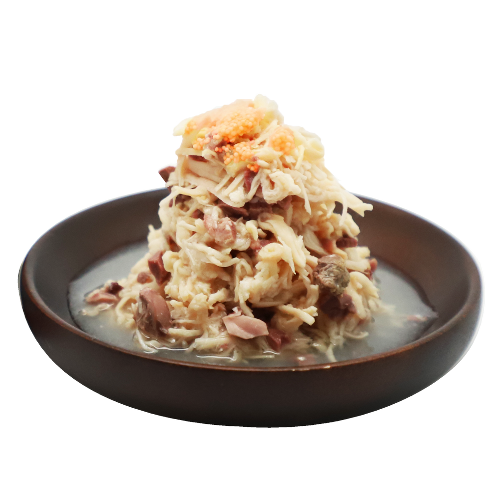 Absolute Holistic Raw Stew Canned Food for Cats & Dogs - Chicken & Fish Roe (80g).