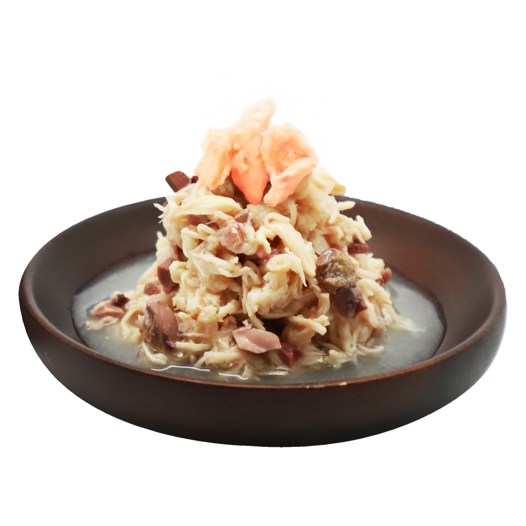 Absolute Holistic Raw Stew Canned Food for Cats & Dogs - Chicken & Salmon (80g).