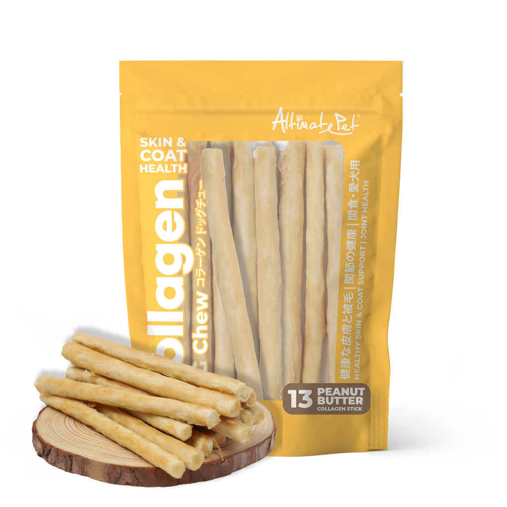 Altimate Pet Collagen Dog Chews - Peanut Butter Collagen Stick 13pcs (90g).