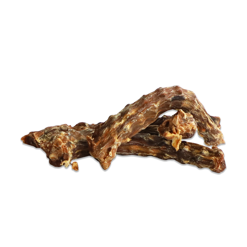Absolute Bites Single Ingredient Air Dried Treats for Dogs - Duck Necks (300g).