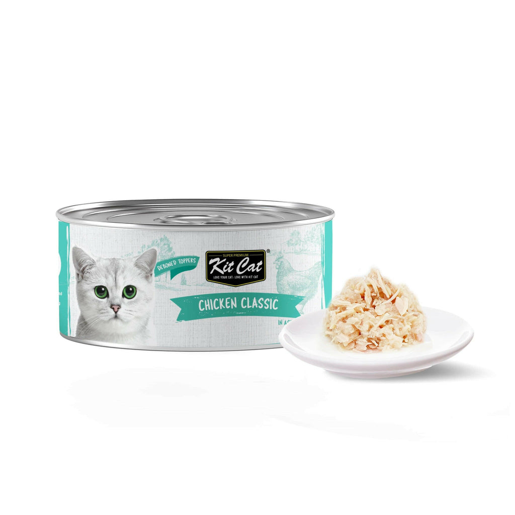 Kit Cat Deboned Toppers Cat Canned Food - Chicken Classic (80g).