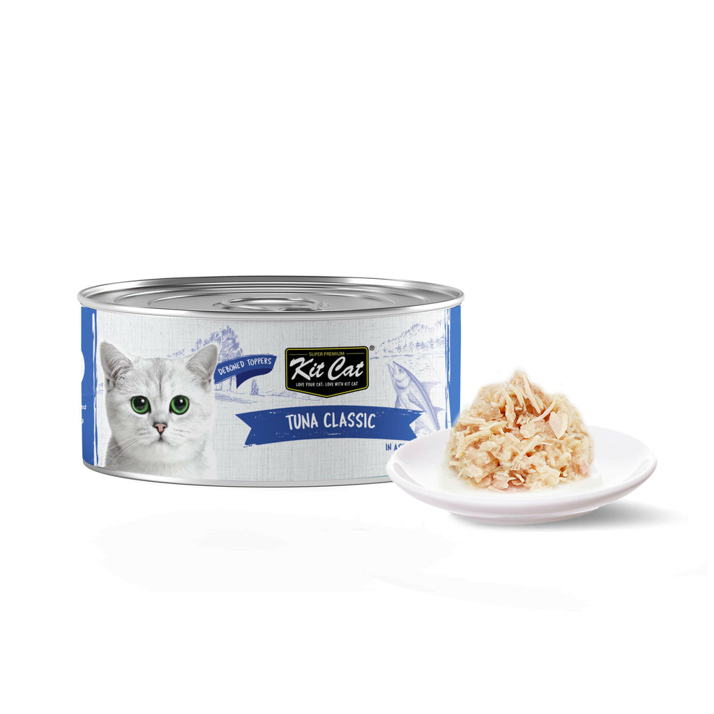 Kit Cat Deboned Toppers Cat Canned Food - Tuna Classic (80g).