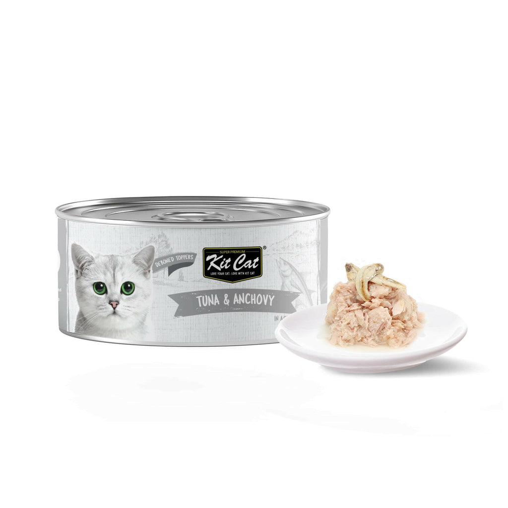 Kit Cat Deboned Toppers Cat Canned Food - Tuna & Anchovy Toppers (80g).