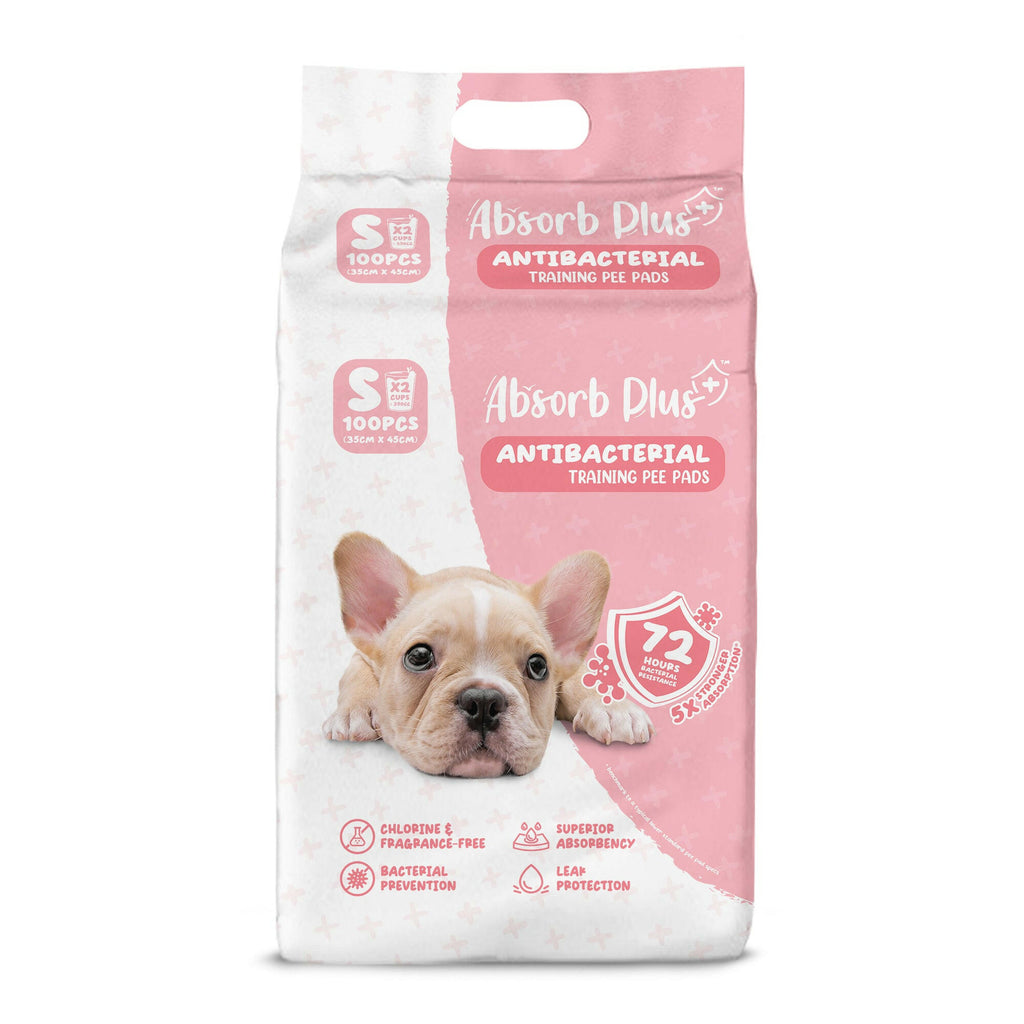 [CTN OF 8] Absorb Plus Antibacterial Pee Pad Pet Sheets - S (8x100pcs) | 35cm x 45cm.