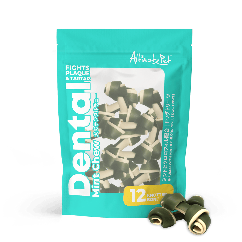 Altimate Pet Dental Chews for Dogs - Mint Knotted Bone 150g (12pcs).