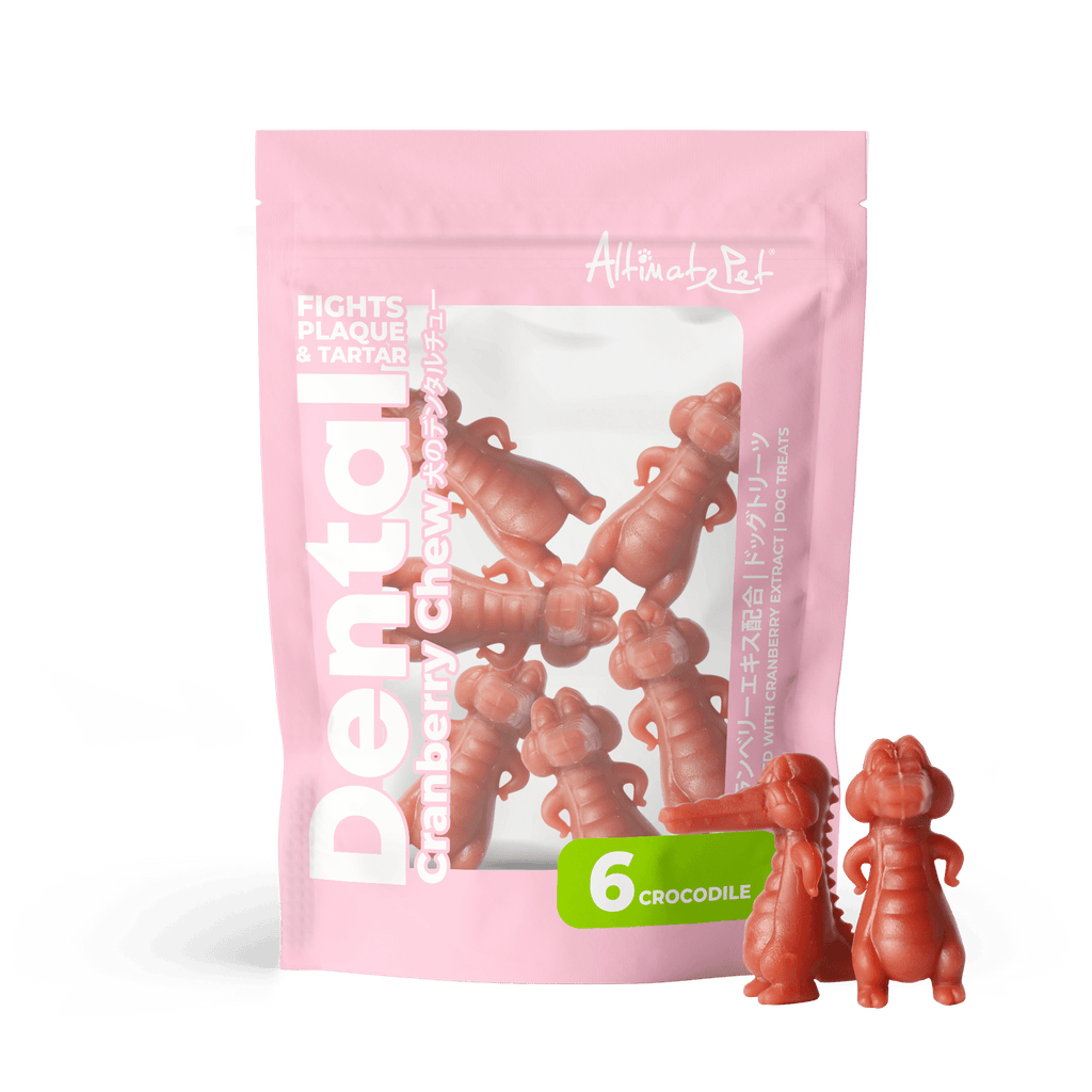 Altimate Pet Dental Chews for Dogs - Cranberry Crocodile 150g (6pcs).