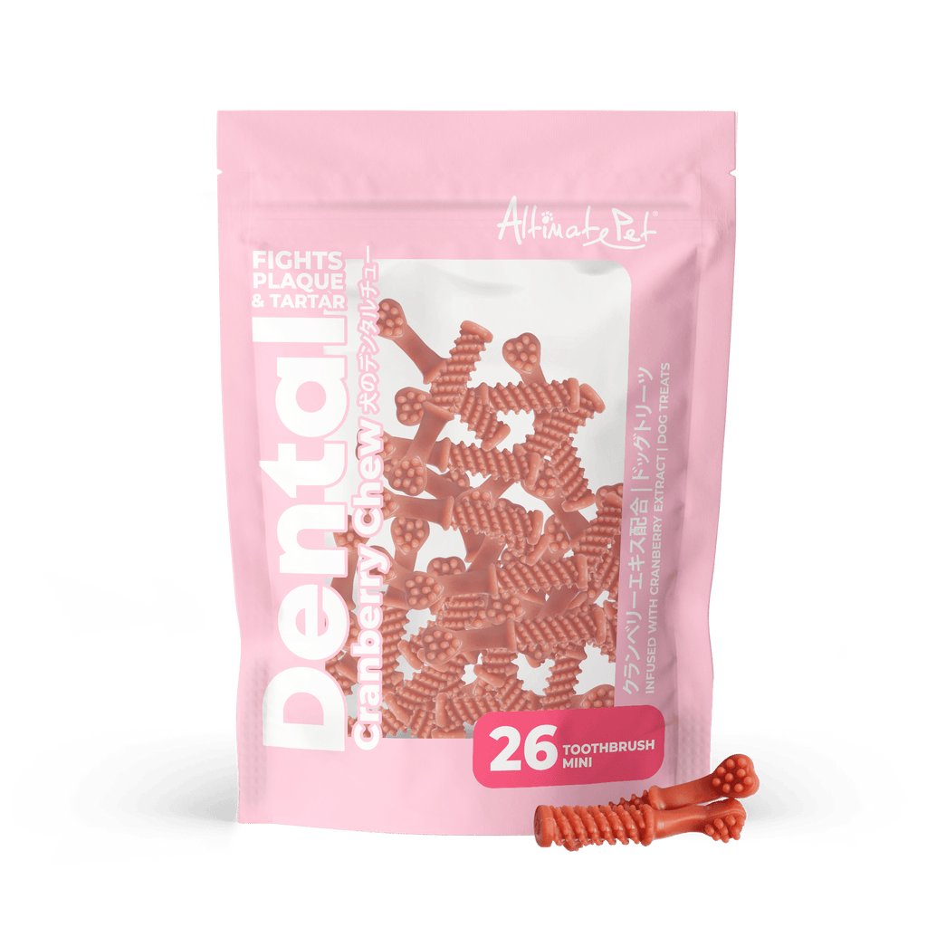 Altimate Pet Dental Chews for Dogs - Cranberry Toothbrush Mini 150g (26pcs).