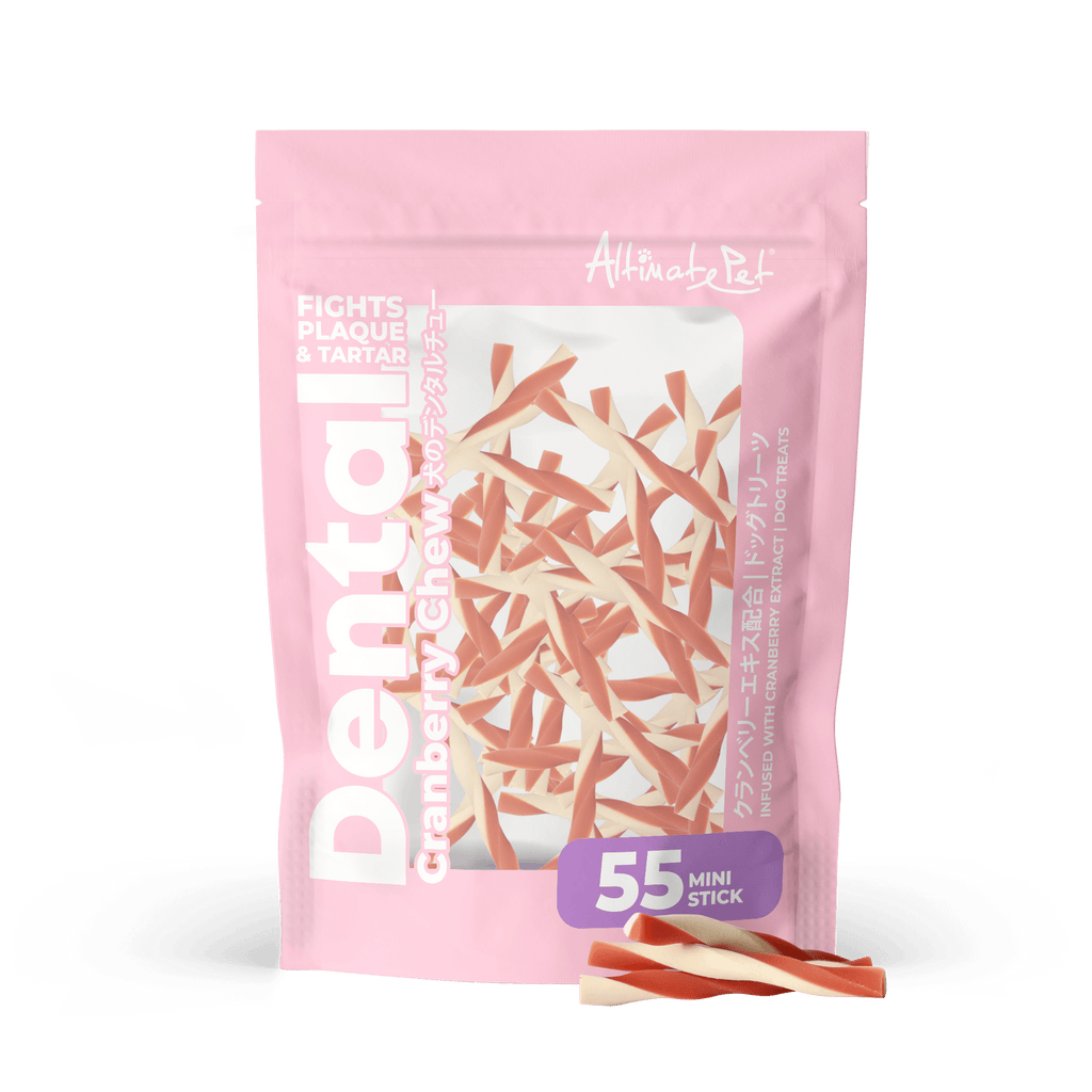 Altimate Pet Dental Chews for Dogs - Cranberry Mini Stick 150g (55pcs).