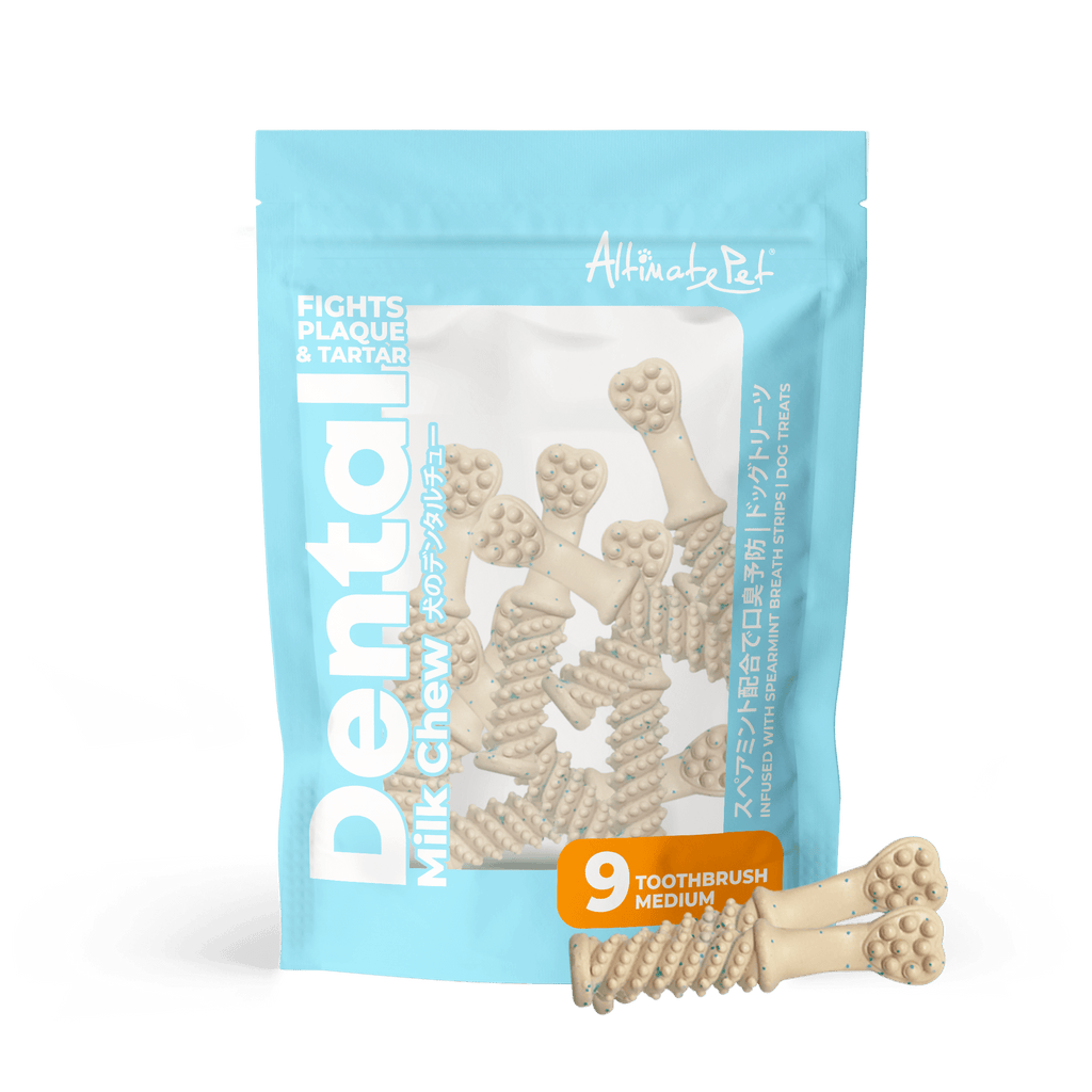 Altimate Pet Dental Chews for Dogs - Milk Toothbrush Medium 150g (9pcs).