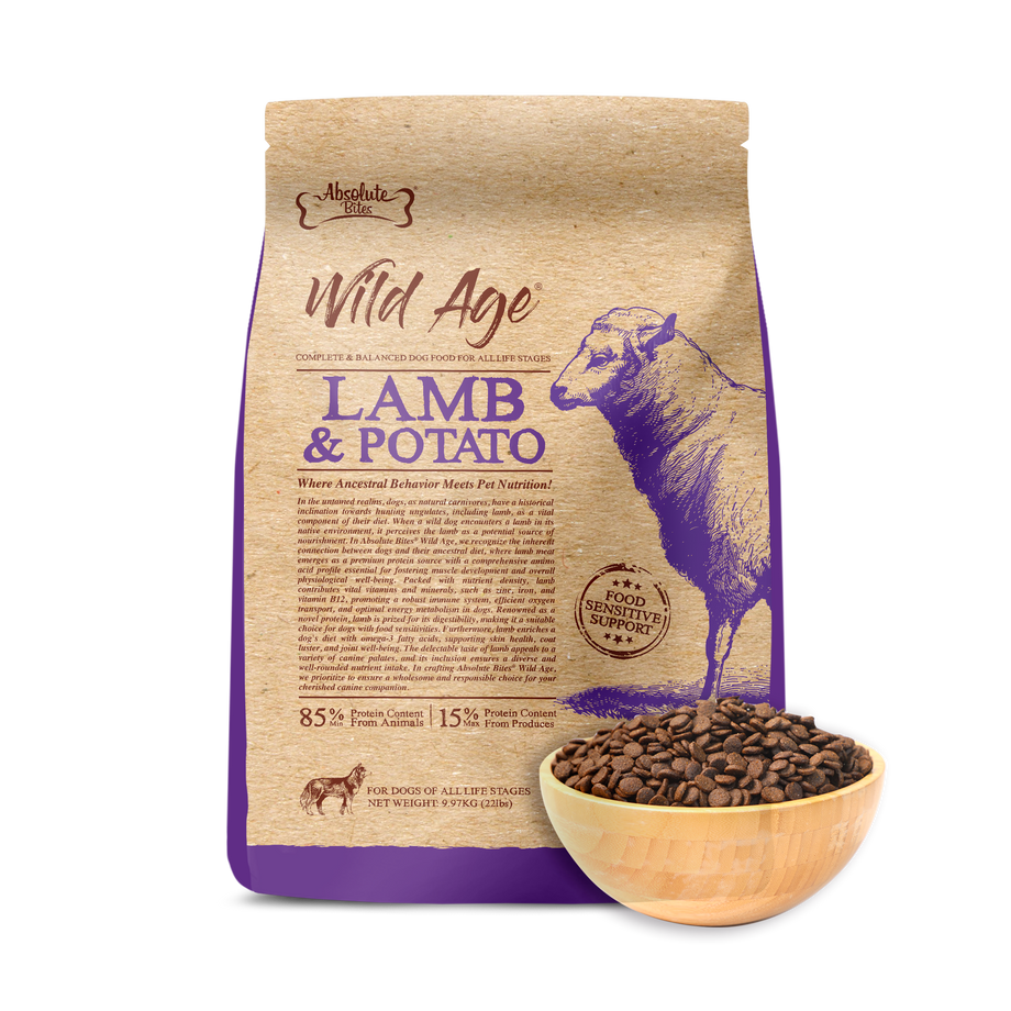 Absolute Bites Wild Age Dry Dog Food (3.3lbs) - 5 flavours – B2K Pet