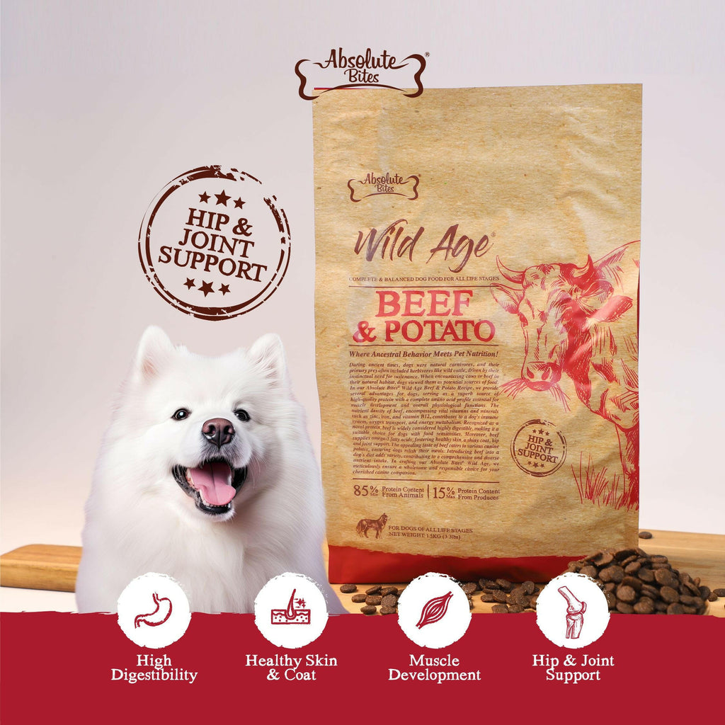 Absolute Bites Wild Age Dry Dog Food - Beef & Potato (Sample).