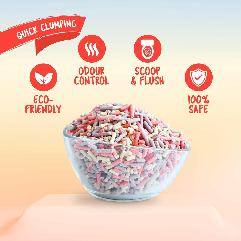 Kit Cat Soya Clump Cat Litter - Confetti (7L).