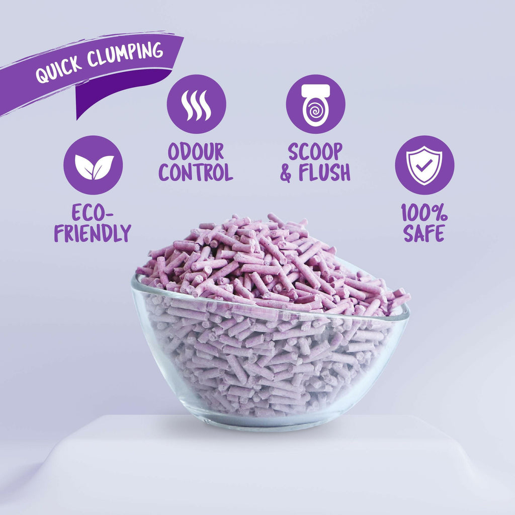 Kit Cat Soya Clump Cat Litter - Lavender (7L).