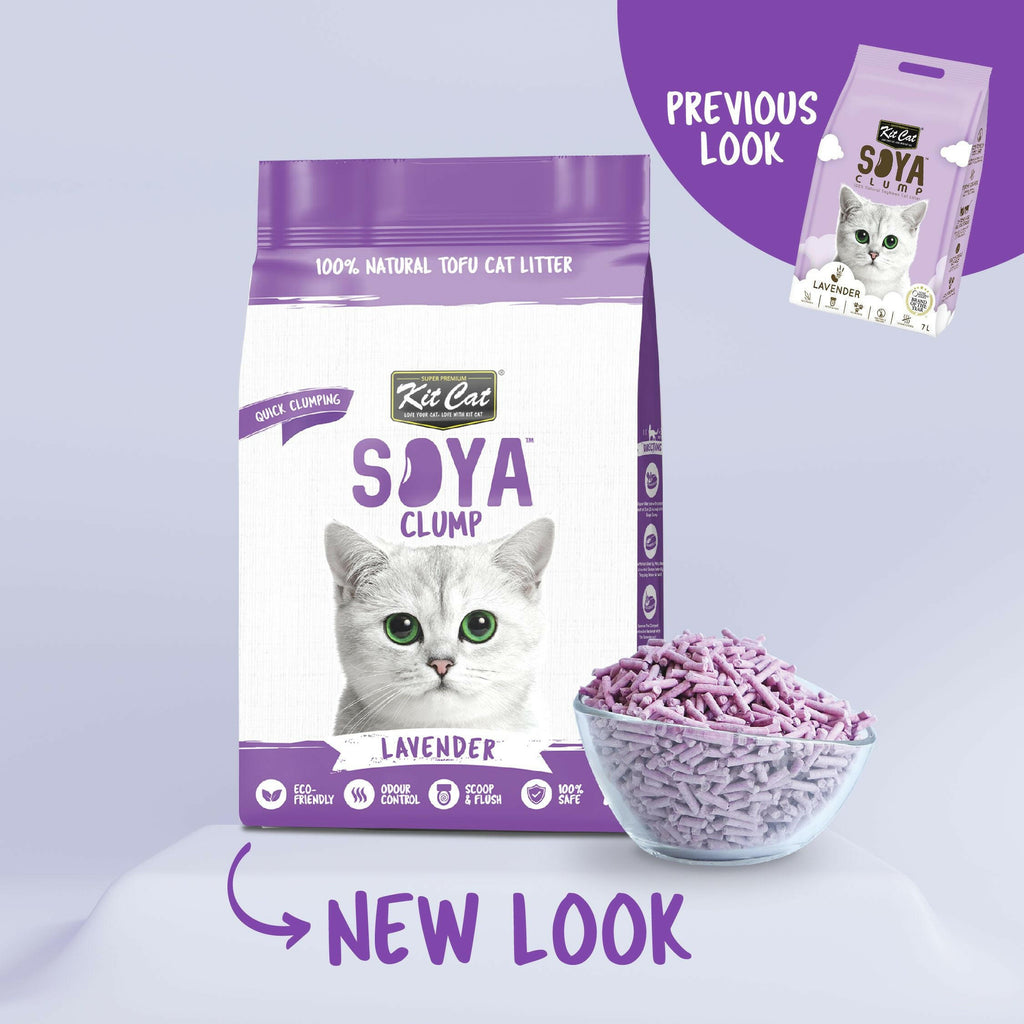 Kit Cat Soya Clump Cat Litter - Lavender (7L).