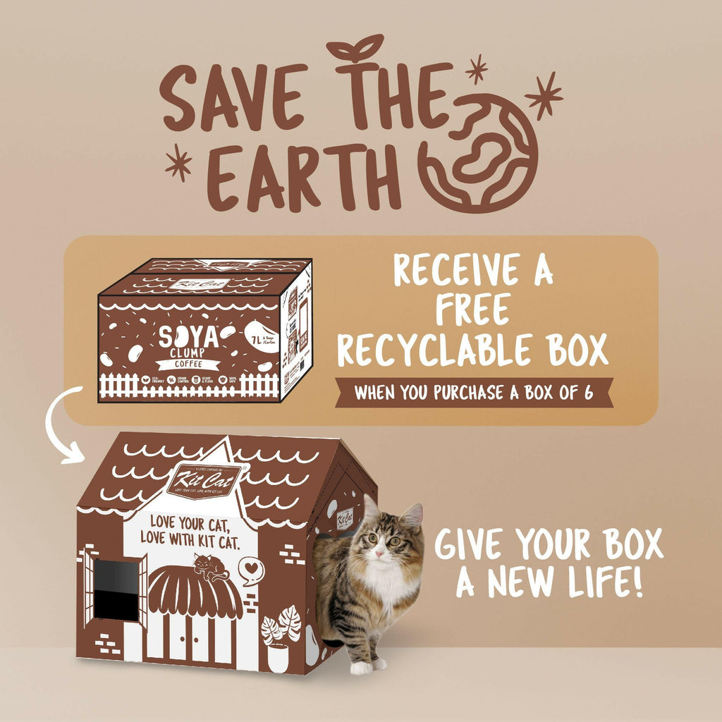 Kit Cat Soya Clump Cat Litter - Coffee (7L).