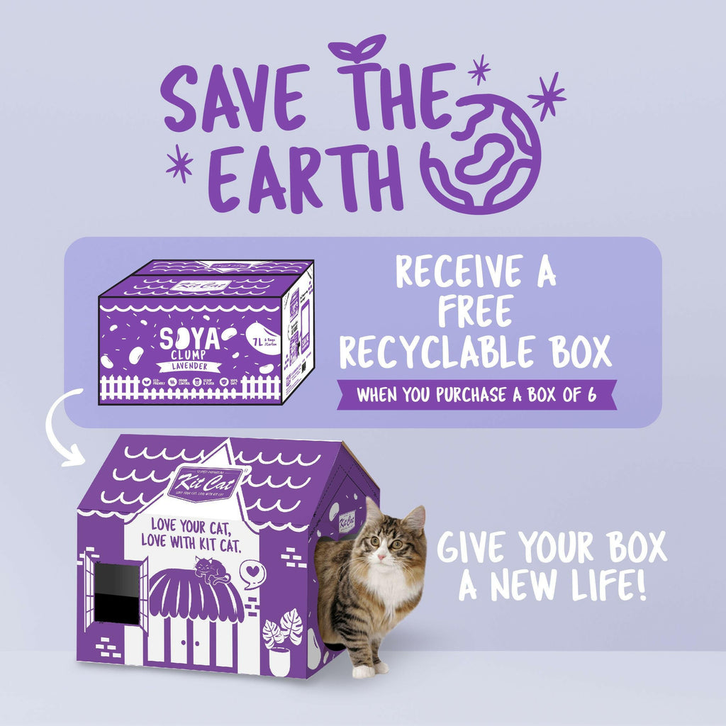 Kit Cat Soya Clump Cat Litter - Lavender (7L).