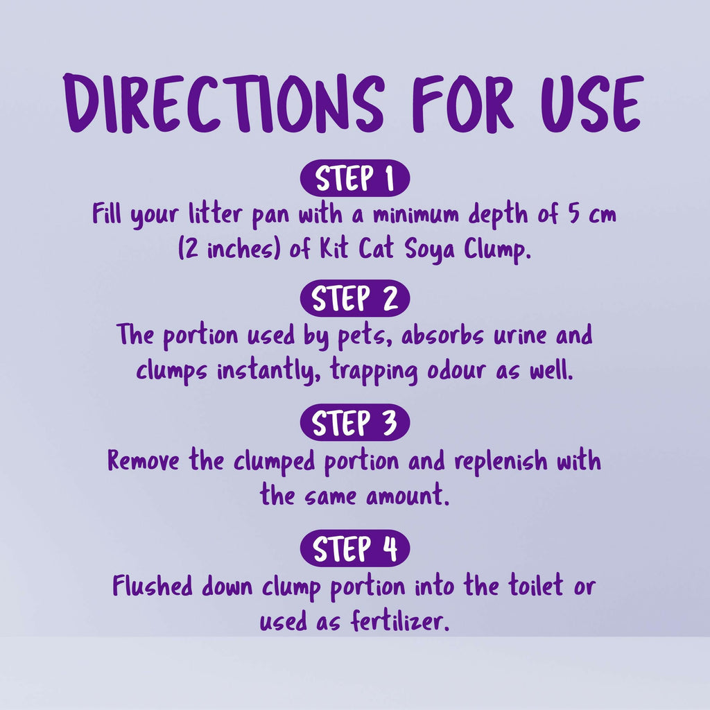 [CTN OF 6] Kit Cat Soya Clump Cat Litter - Lavender (6x7L).