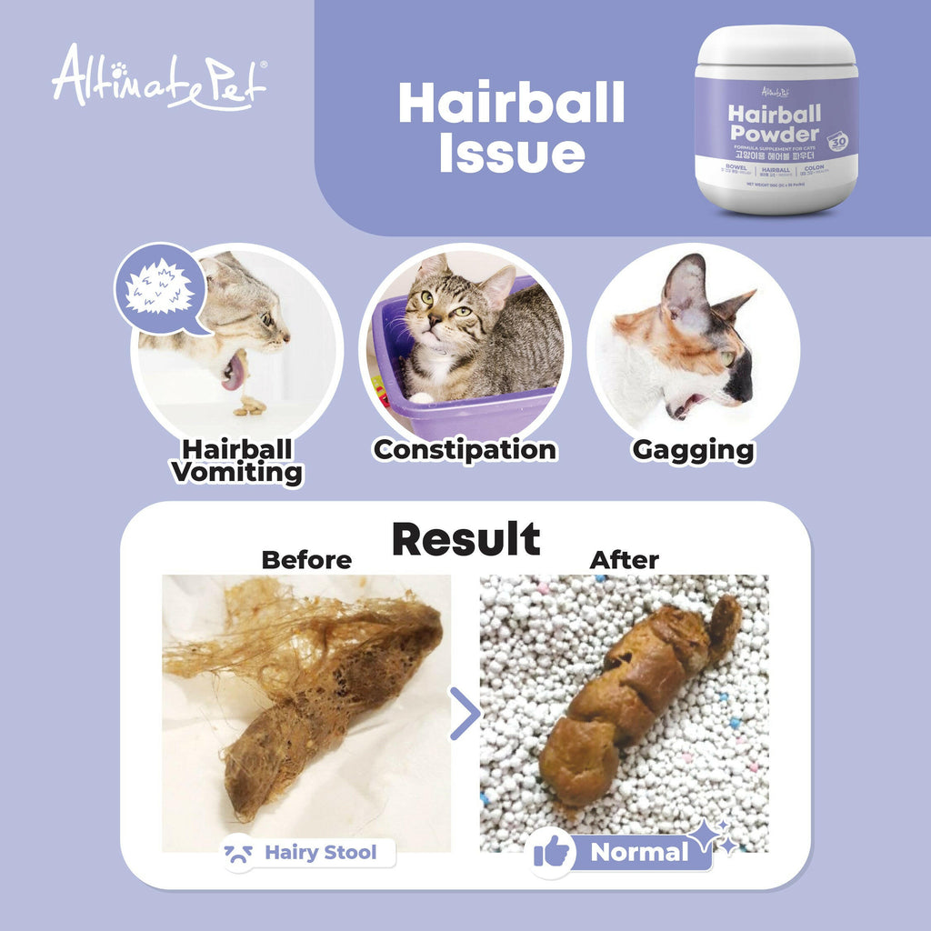 Altimate Pet Supplement Powder for Cats & Kittens - Hairball Powder.