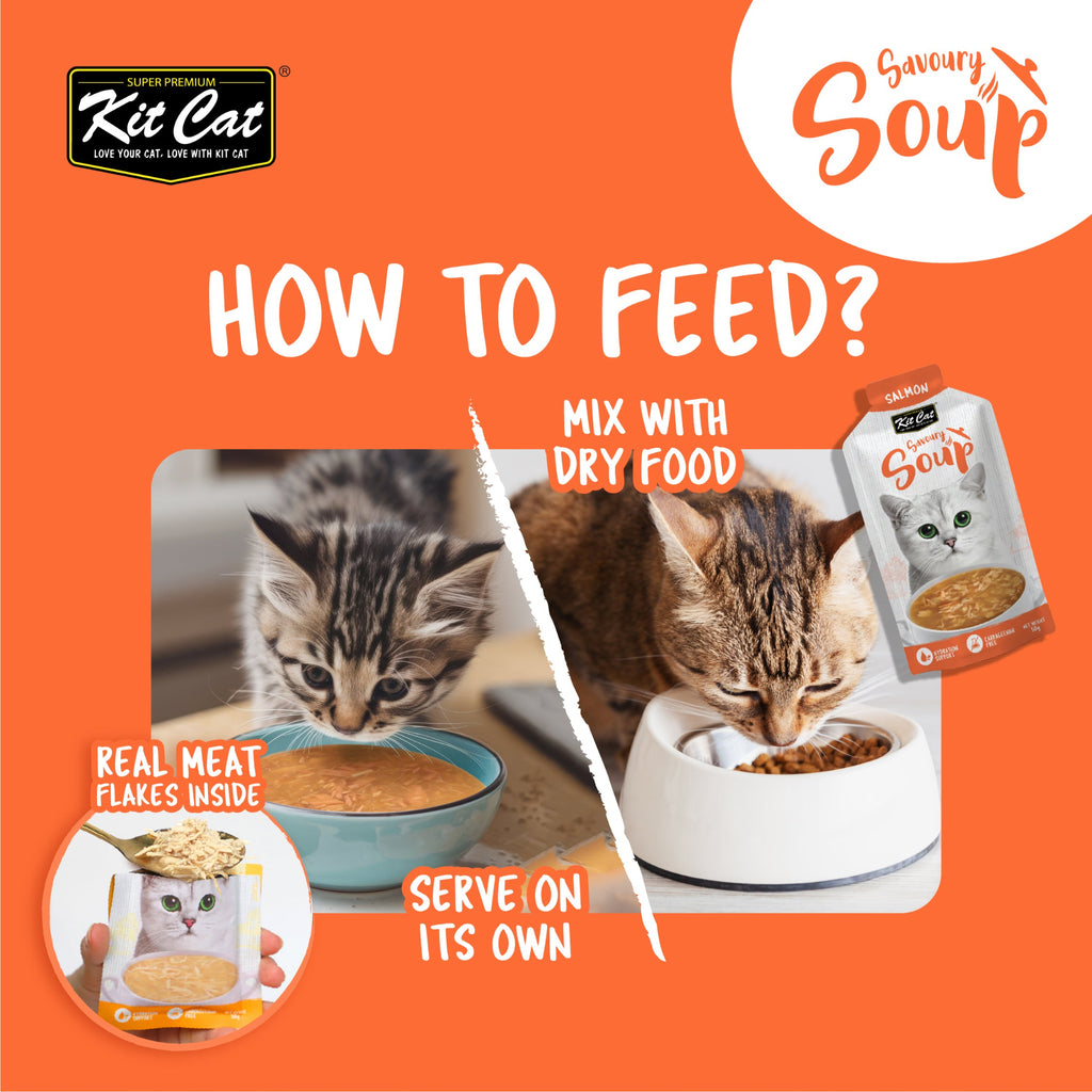 Kit Cat Savoury Soup - How to feed