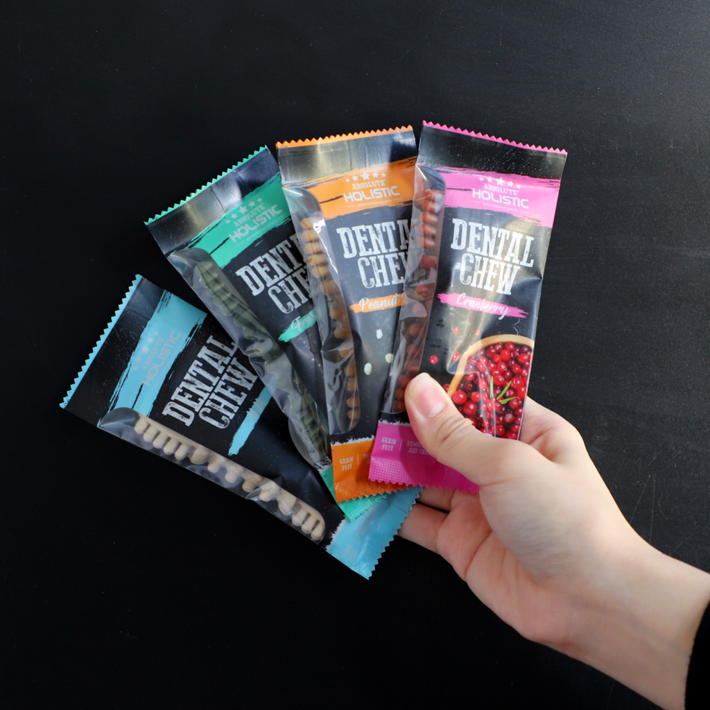 [CTN OF 50] Absolute Holistic Dental Chew for Dogs - Peanut Butter (4").