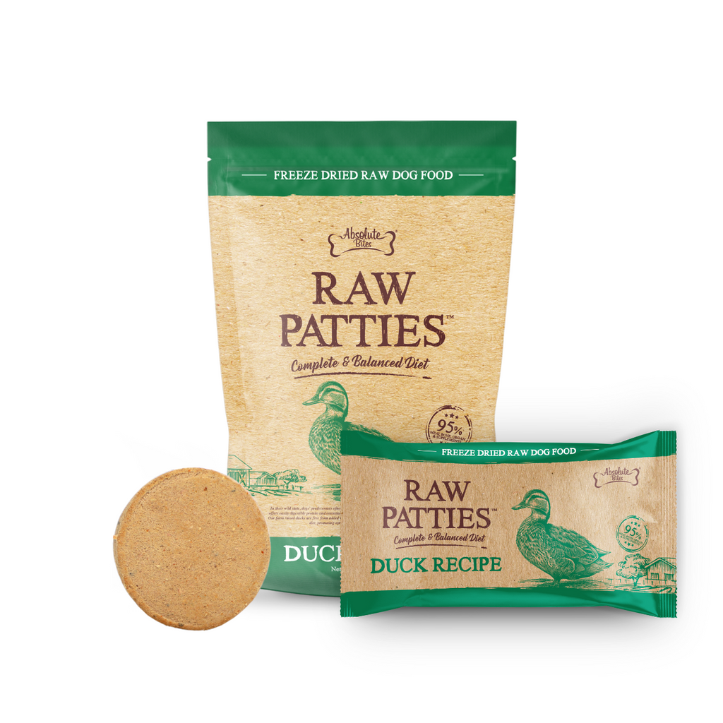 Absolute Bites Freeze Dried Raw Patty for Dog - Duck (Sample).