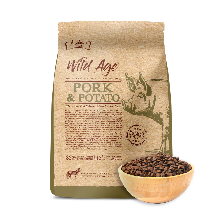 Absolute Bites Wild Age Dry Dog Food (22lbs) - 5 flavours – B2K Pet
