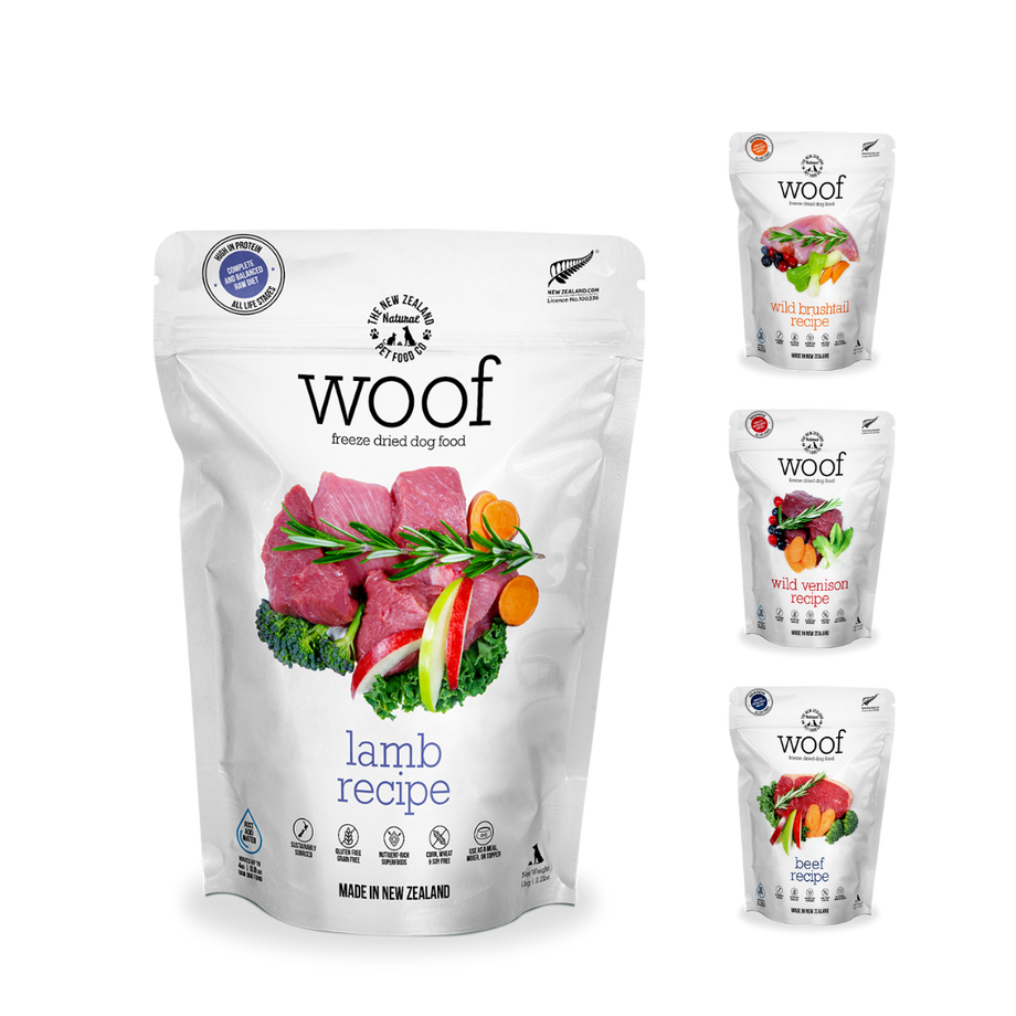 WOOF Freeze Dried Raw Dog Food (1kg) – B2K Pet