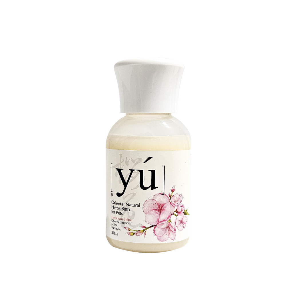 YU Oriental Natural Herbs Bath Shampoo for Cats & Dogs -  Cherry Blossom Shine Formula (Sample).