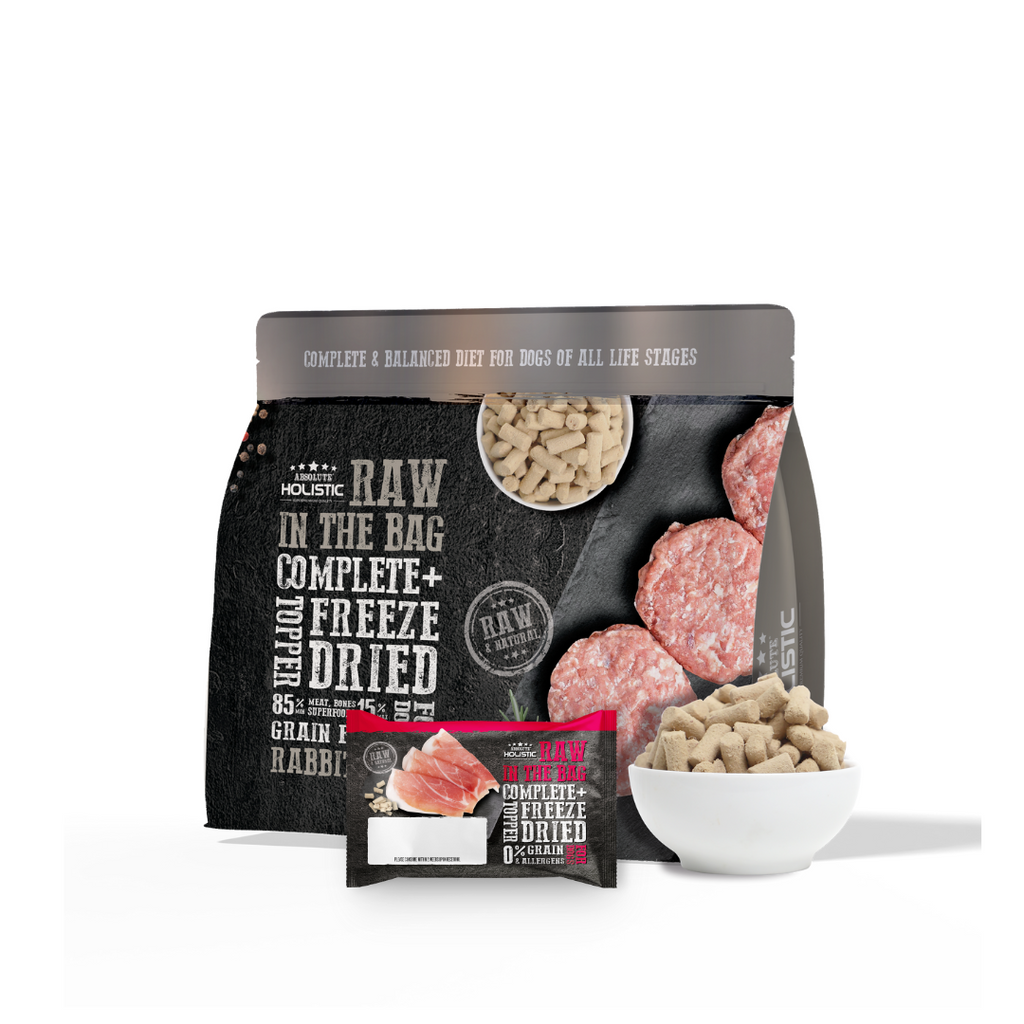 Absolute Holistic Raw in the Bag Complete Freeze Dried Dog Food - Rabbit Bites (Sample).