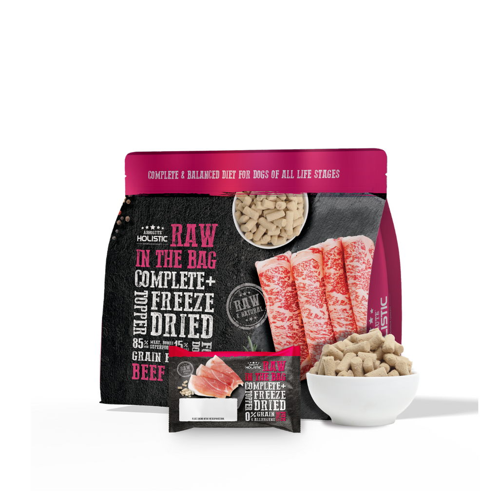 Absolute Holistic Raw in the Bag Complete Freeze Dried Dog Food - Beef Bites (Sample).