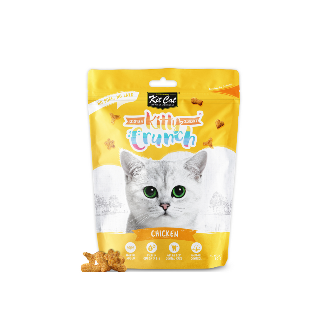 Kit Cat Kitty Crunch Cat Treats - Chicken (60g).
